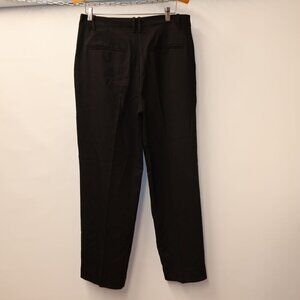 NEW Madewell Womens Black Slim Straight Trousers SZ 10 Recycled Polyester Blend